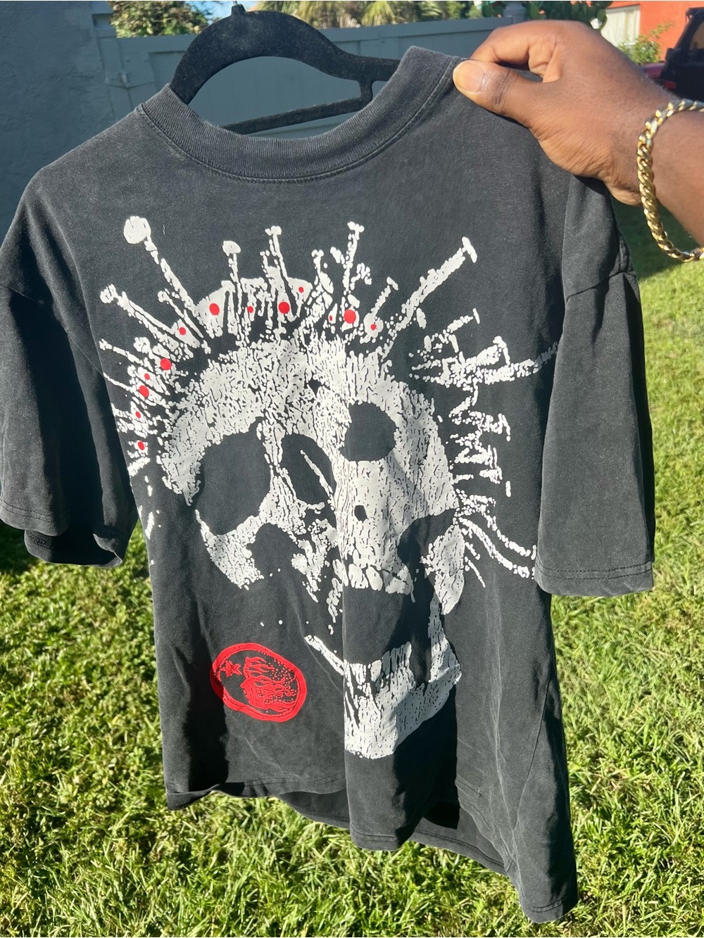 Hellstar Crowned Skull Tee – Black – Size L